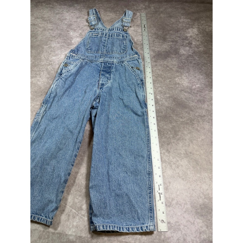 Vintage 1999 Gap Denim Overalls XS Blue Cotton Carpenter Workwear Dungarees - Picture 5 of 14